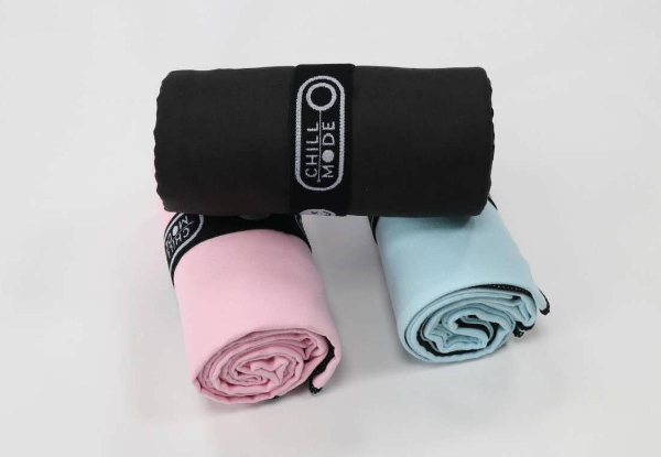 Chillmode Travel Microfibre Towel - Three Colours Available