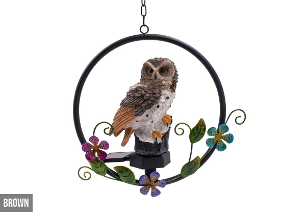 Owl Wind Chime & Solar Light - Two Colours Available & Option for Two