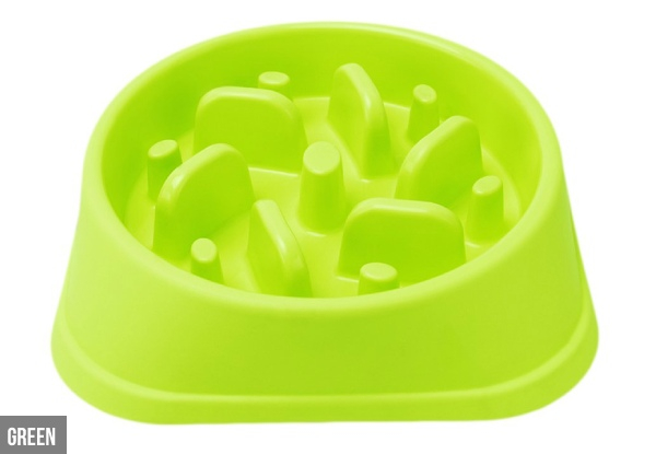 Dog Feeder Slow Eating Pet Bowl  - Two Colours Available