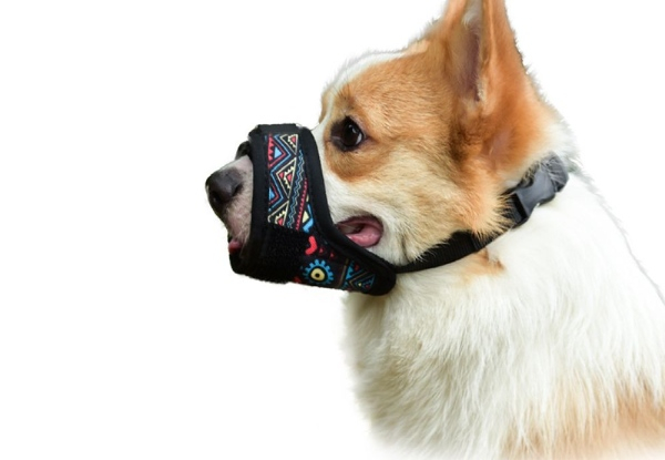 Dog Muzzle - Four Colours & Three Sizes Available - Option for Two