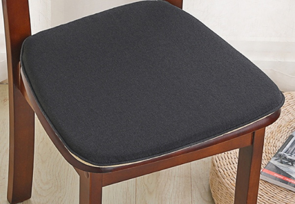Two-Pack Chair Cushions with Ties - Available in Five Colours & Option for Four-Pack