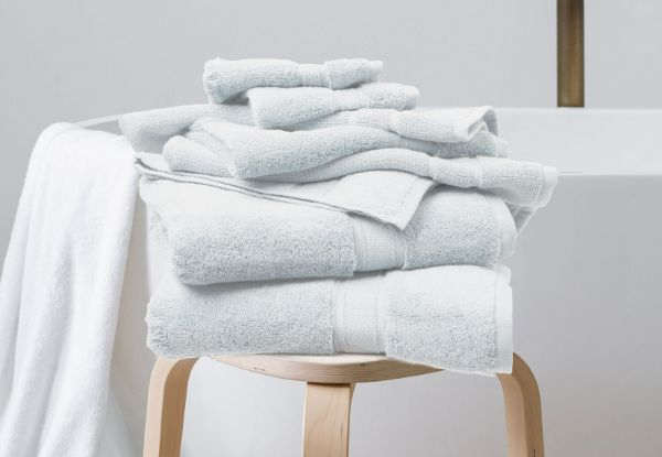 Eight-Piece Royal Comfort 100% Cotton Zero Twist Towel Set - Six Colours Available
