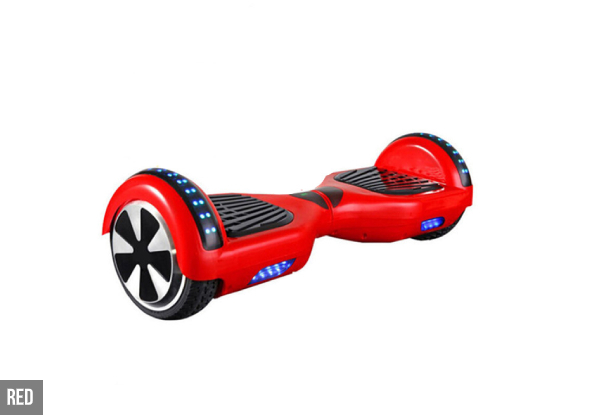 Hoverboard with Bluetooth Speaker & LED Lights - Six Colours Available