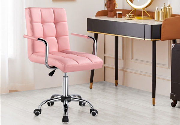 Modern Pink Office Computer Chair