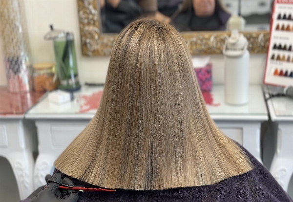 Restyle Cut, WellaPlex Treatment, Head Massage & Wash