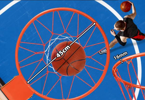 45cm Genki Wall Mount Basketball Net