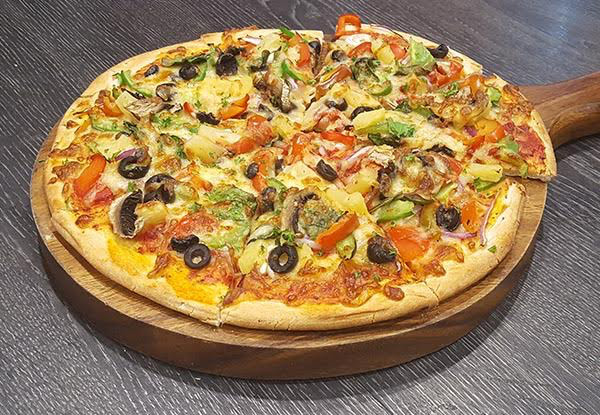 One Large Pizza - Options for Two or Three or a Gourmet Grilled Wrap - George Street, Mosgiel & Alexandra Locations