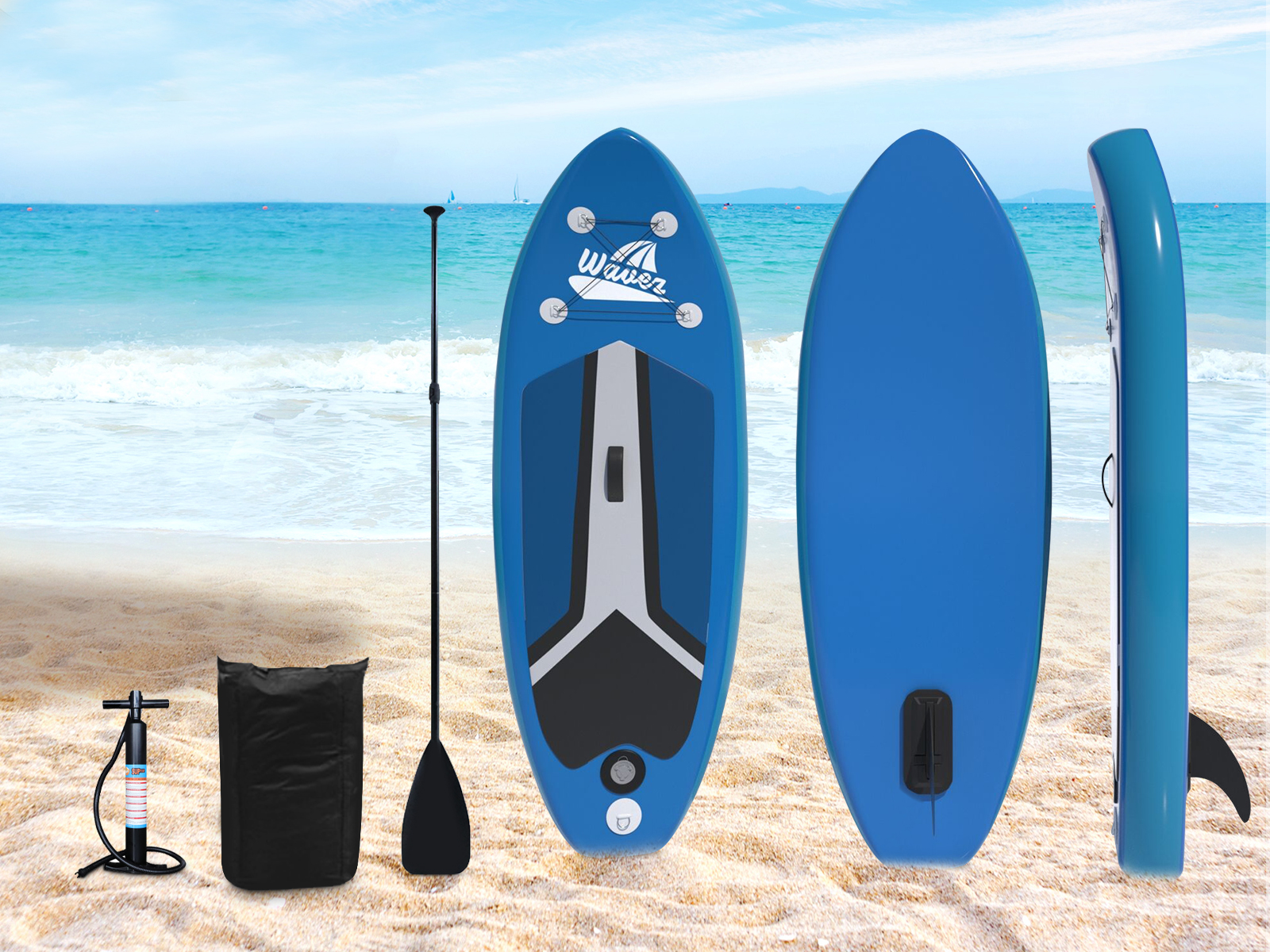 Kids Inflatable Stand Up Paddleboard with Paddle & Pump