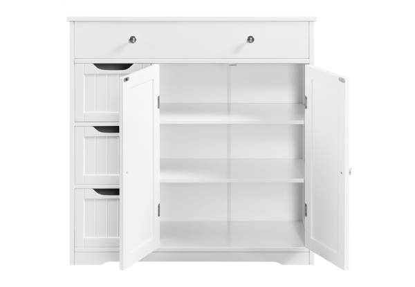 Free-Standing Bathroom Cabinet with Drawers