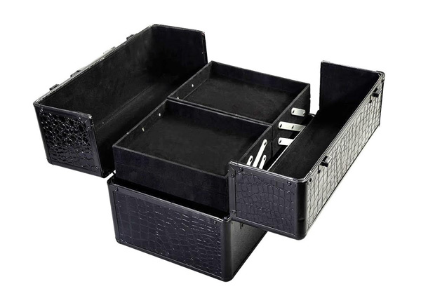 Six-Tray Aluminium Cosmetic Organiser