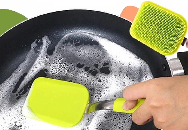 Silicone Pot Cleaning Brush - Three Colours Available