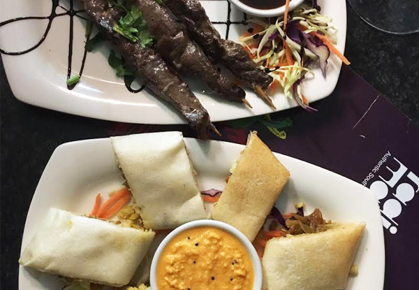 $49 for an Entree to Share, Two Mains, Kerala Paratha & Drinks for Two People (value up to $89.90)