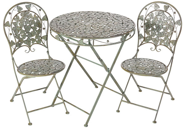 Vintage Style Outdoor Garden Table & Chair Set