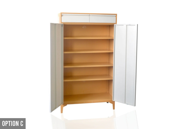 Lonna Steel Shoe Cabinet Range - Five Options Available