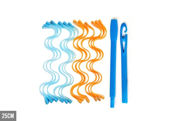 12-Piece Magic Hair Curlers - Three Sizes Available