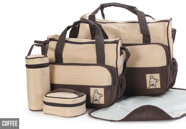 Five-in-One Baby Bag Set - Eight Colours Available