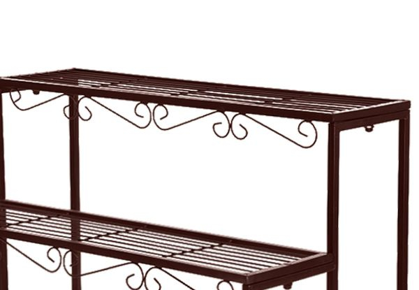 Levede Three-Tier Rectangle Plant Metal Stand - Two Colours Available