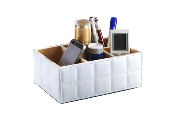 Storage Box PU Leather Desk Organiser - Available in Two Colours
