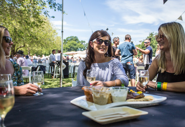 One Entry to the South Island Wine & Food Festival 2018 - Saturday 1st December incl. a Souvenir Tasting Glass, Three Wine Tasting Tickets, & Access to All Features & Entertainment