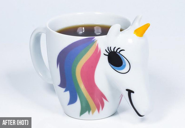Ceramic Colour-Changing Unicorn Mug with Free Delivery