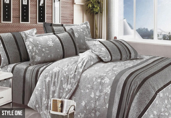 Patterned Duvet Cover Set - Two Styles & Three Sizes Available