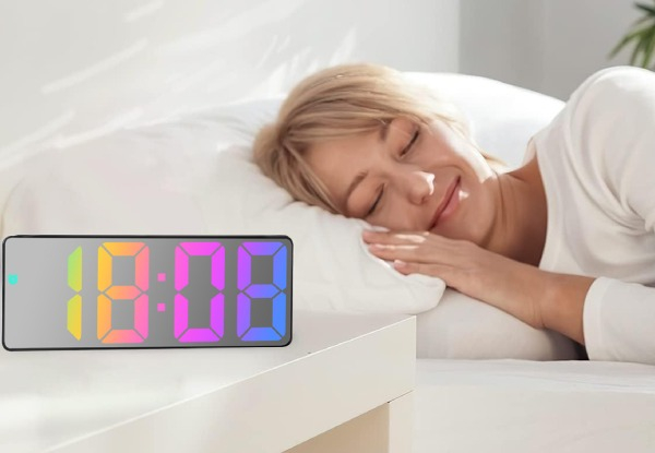 Digital LED Alarm Clock - Two Colours Available