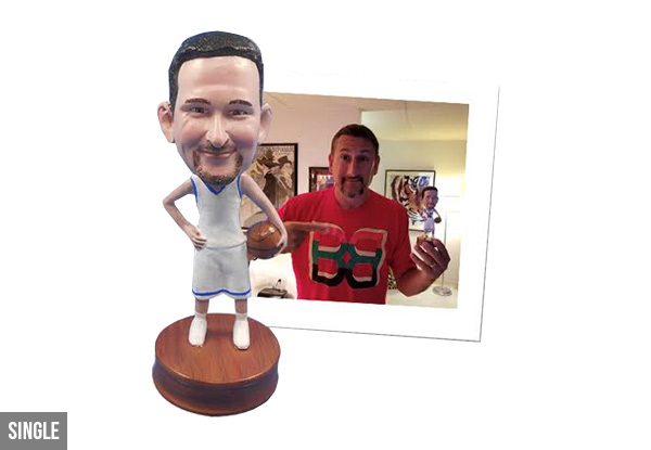 Custom Made Personalised Bobblehead - Options for Single, Couple or Family Sets