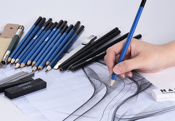 32-Piece Professional Sketch Pencil Kit