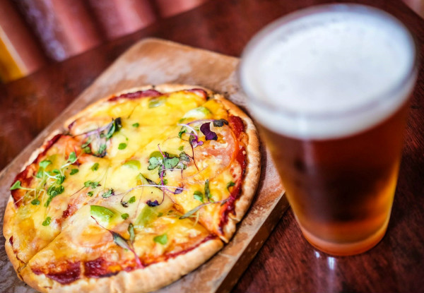 $60 Pub Grub & Bevvie Voucher for Two People - Options for up to Eight People
