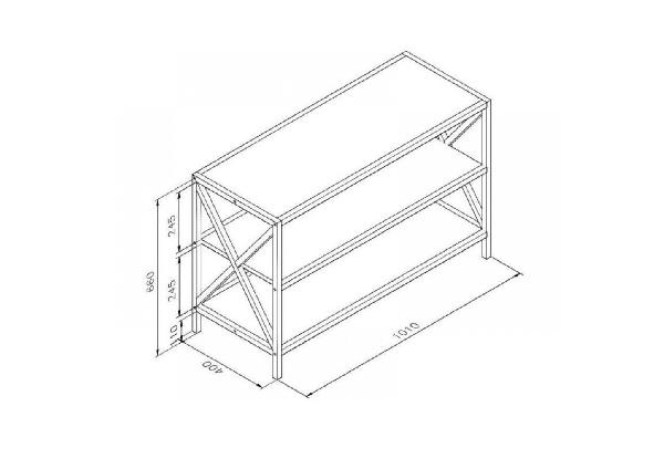 Porto Bookcase Shelf - Two Options Available