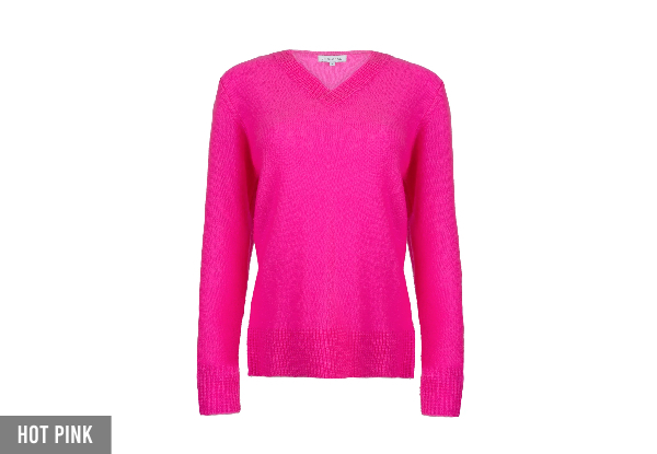 Knitwear World V-Neck Pullover Knit - Available in Three Colours & Four Sizes