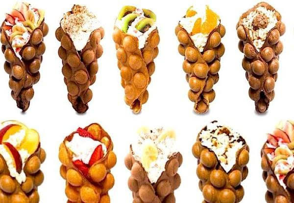 $7 for One Bubble Waffle with your Choice of Fillings