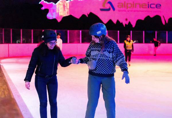 Entry to Alpine Ice Skating incl. Skate Hire for One Person - Option for up to 10 People