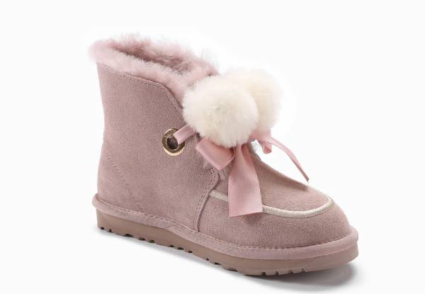 Ugg Paislee Pompom Boots - Six Sizes & Three Colours Available