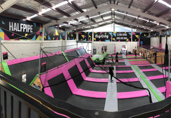 One-Hour Jump Session at Flip City for a Person Over Eight - Option for Under Eight-Year-Olds