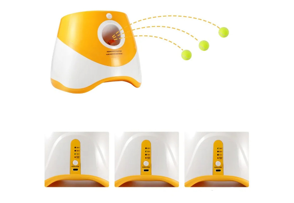 Automatic Dog Ball Launcher Incl. Three Balls - Three Colours Available