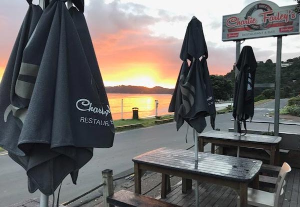 Two-Night Waiheke Escape for Two People incl. Breakfast Basket, Spa Use & Two-Course Meal at Charlie Farleys - Options for up to Six People
