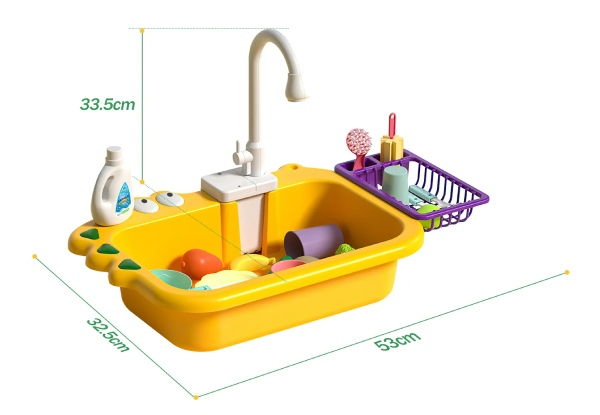 Kid's Kitchen Sink Toy Play Set