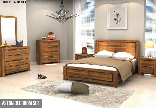 Solid Acacia Wood Aston Furniture Range - Five Options Available