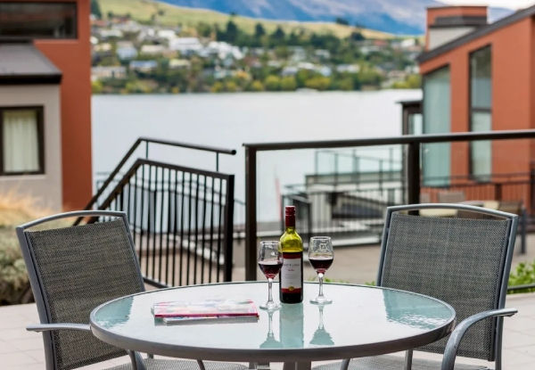 One-Night 4.5-Star Luxury Queenstown Lakeside Getaway for Two in Standard Room - Incl. Late Checkout, Parking, Sauna & Fitness Centre Access - Options for Four People to Stay in a Two-Bedroom Apartment & for up to Three-Nights Incl. F&B Credit