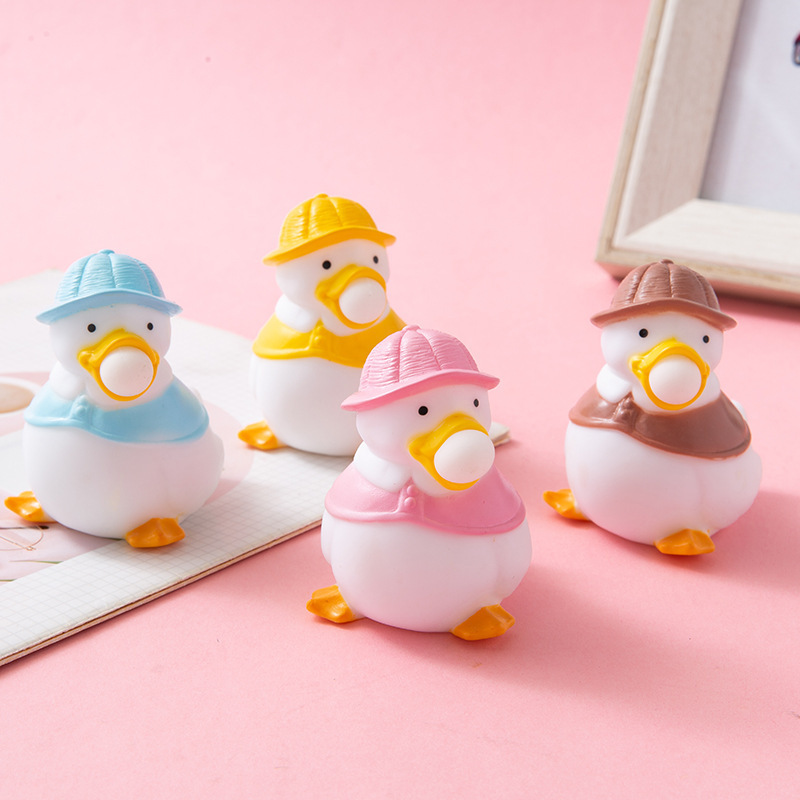 Four-Pack Bubble Duck Squishy Toys