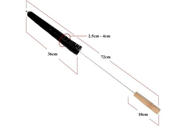 Two-Piece Dryer Vent Cleaning Brush