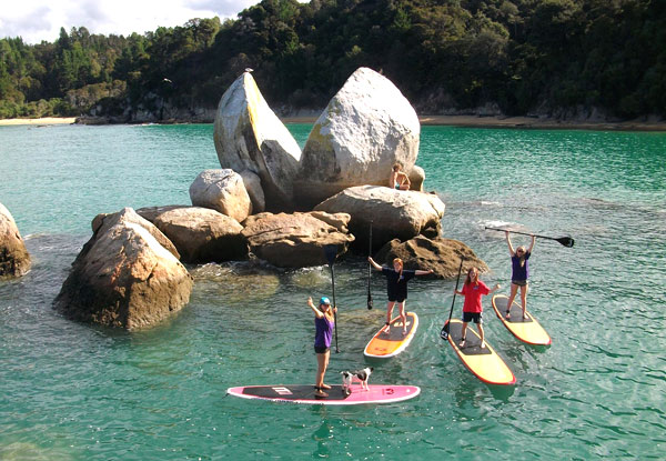 $18 for Two Hours of Solo Exploring by Stand-Up Paddleboard in the Abel Tasman National Park (value up to $40)