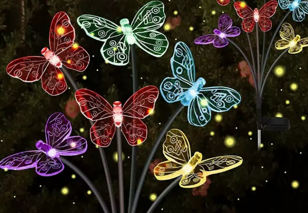 Solar Butterfly Lights - Option for Two