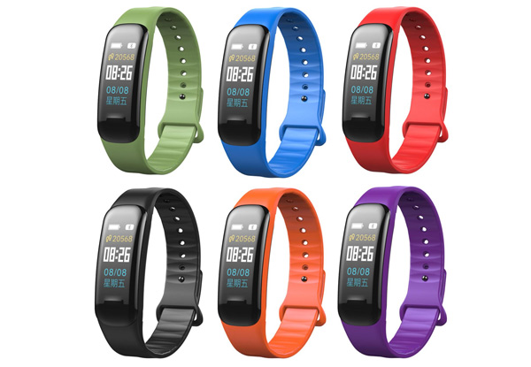 Blood Pressure & Heart Rate Fitness Wristband - Six Colours Available with Free Metro Delivery Available