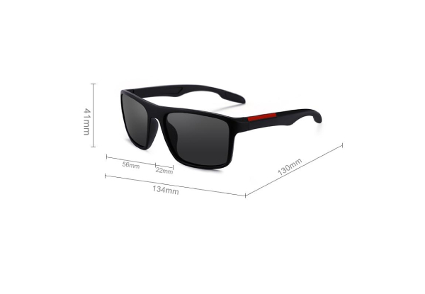 Polarized Matte Smoke Square Sunglasses