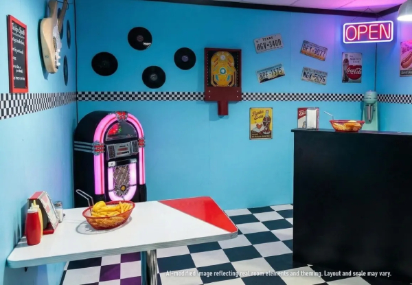 The American Diner Escape Room at Escape Rooms Takapuna from $37 per Child or $39 per Adult