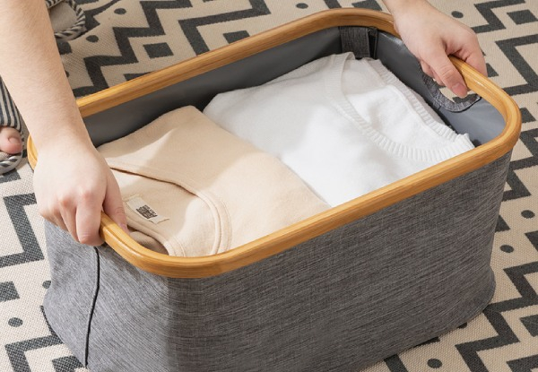 Bamboo Water Resistant Clothes Organiser - Two Colours Available