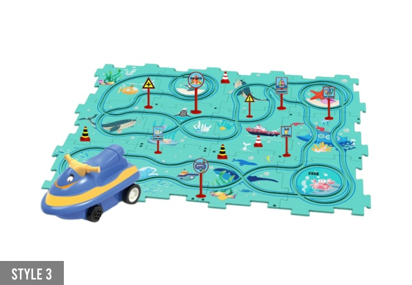 DIY Car Track Puzzle Play Set - Three Styles Available