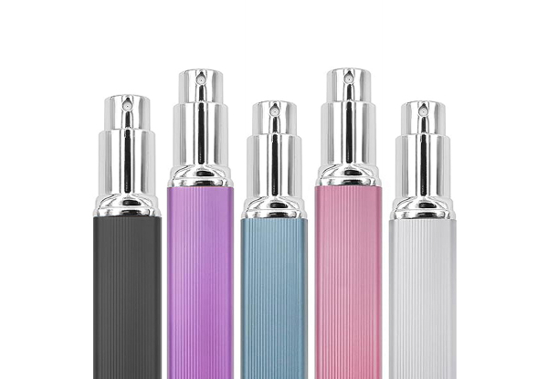 Two-Piece 12ml Refillable Perfume Spray Bottle Set - Available in Five Colours & Option for Two Sets